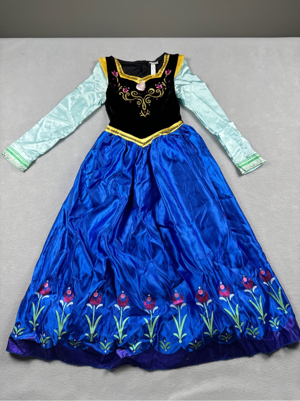 Disney Frozen Princess Anna Dress Only Girls 8/10 Halloween Costume Arendale